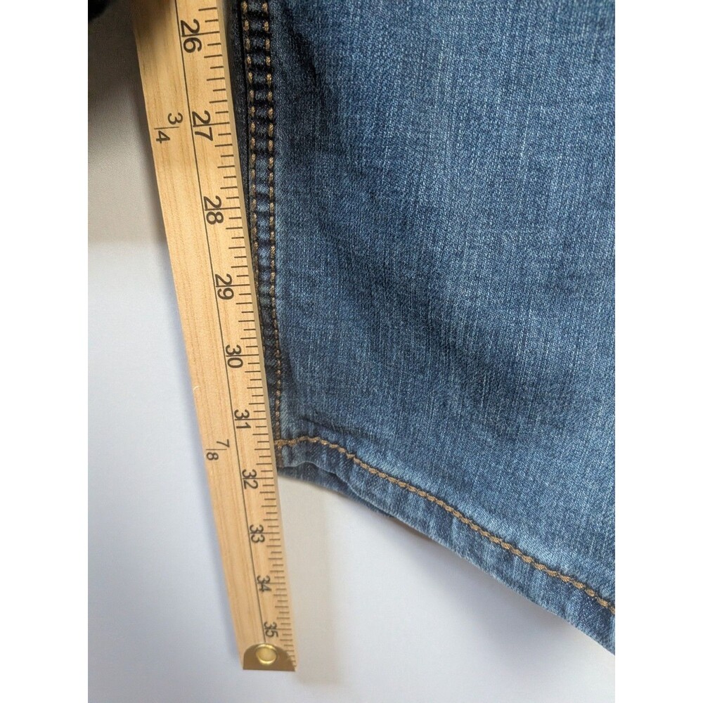 Wrangler Retro Jeans Slim Straight Mens 38x32 Western Medium Wash Stretch - Picture 7 of 13